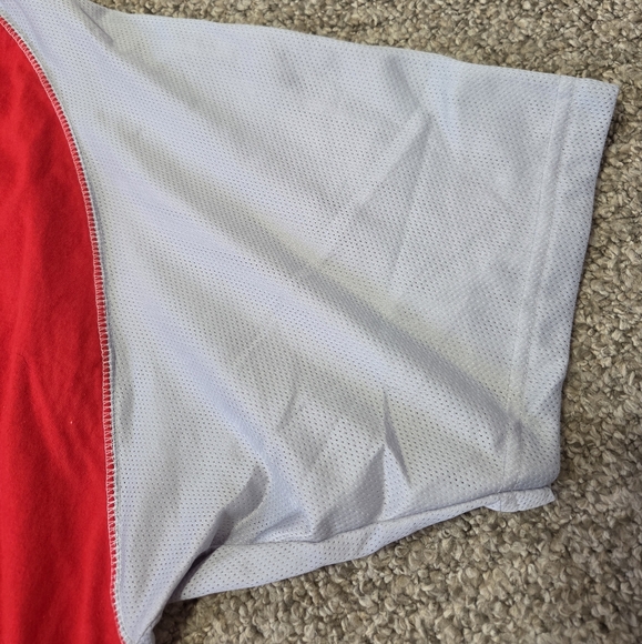 Vtg Wilson Athletics Baseball Style Jersey TShirt Red Gray 3X - Picture 3 of 10